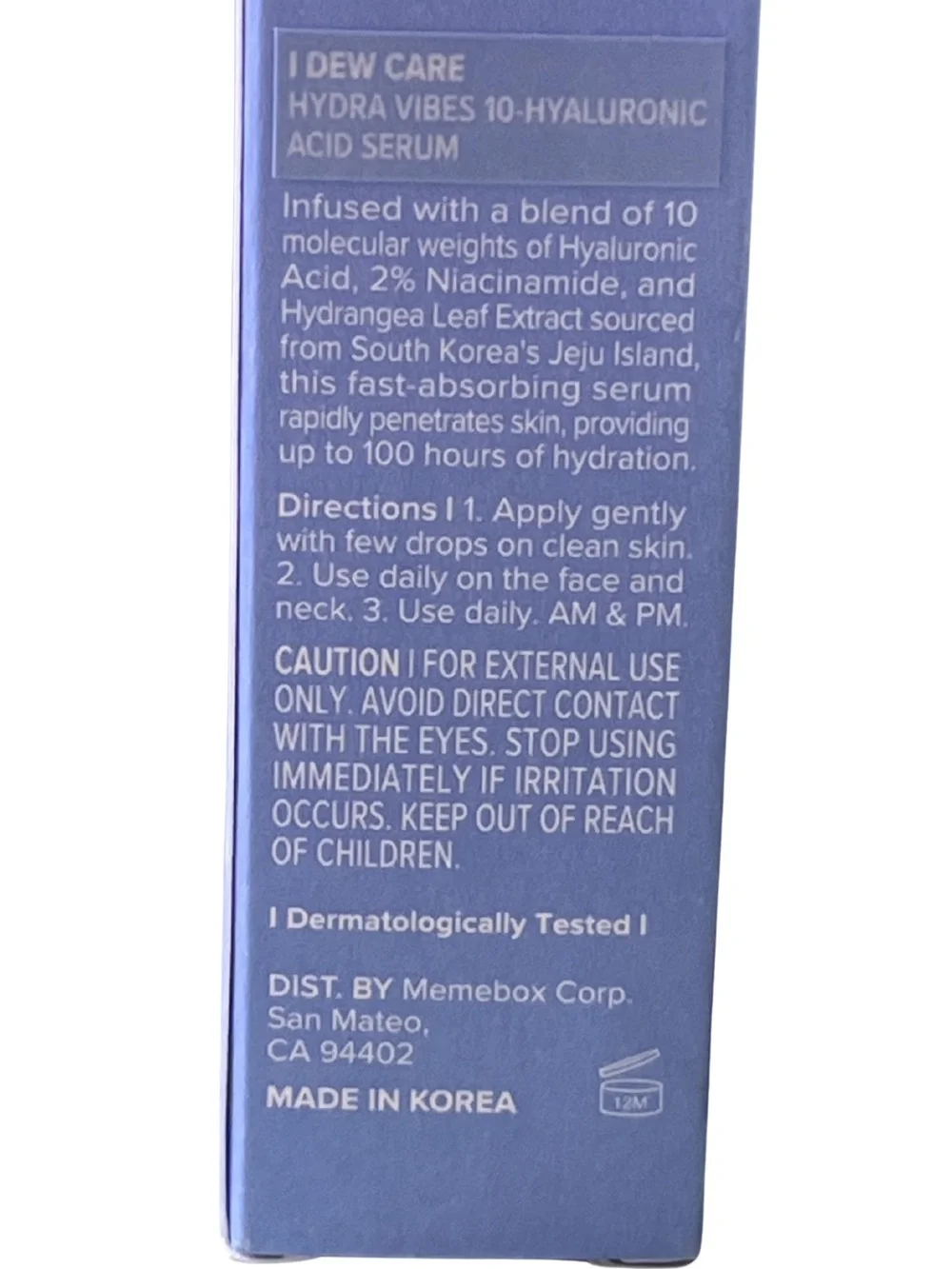 Hydra Vibes 10-Hyaluronic Acid Serum-NIB